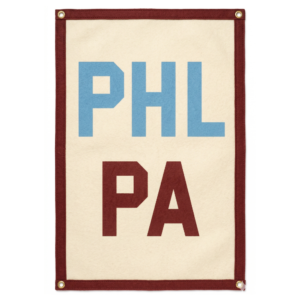 city flag wall decor – philadelphia, pennsylvania