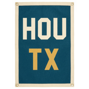 city flag wall decor – houston, texas