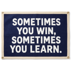 work & life flag wall decor – consistency builds results (複製)