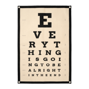 love & celebration flag wall decor – everything is going to be alright in the end